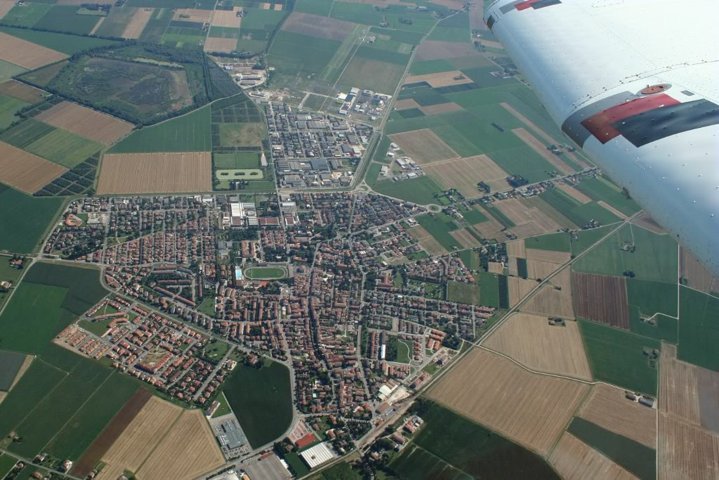 La foto aerea di Molinella