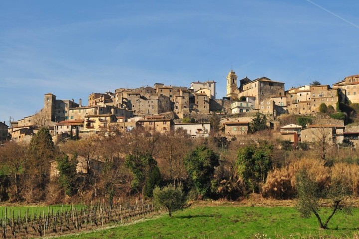 Il panorama della città di Castiglione in Teverina