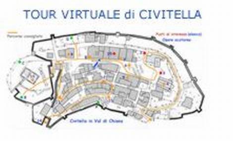 Una mappa virtuale di Civitella in Val di Chiana